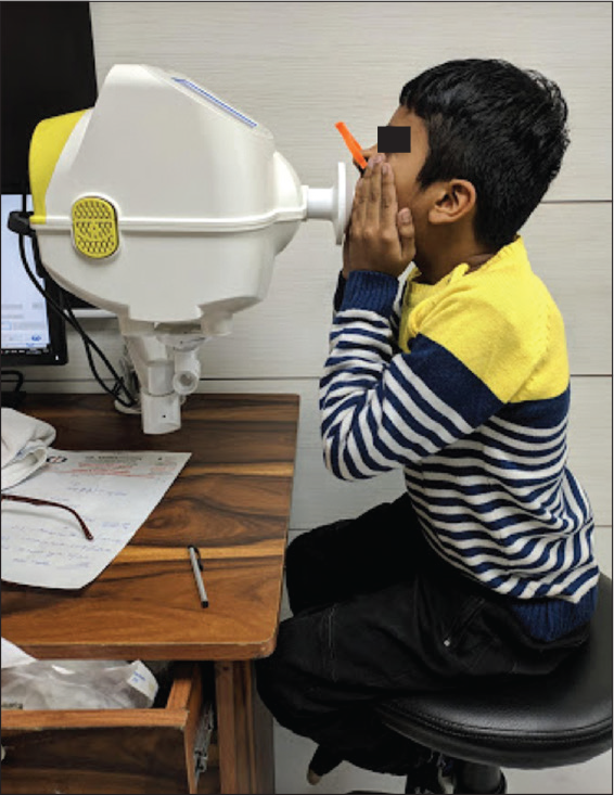 Technique of performing oscillometry.